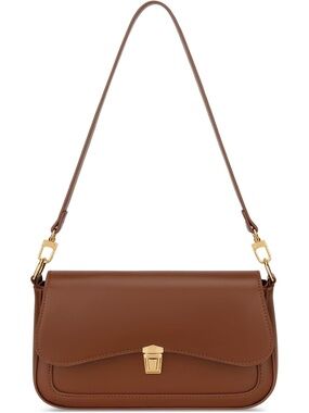 〽️ Women's Brown Cute Hobo Mini Clutch Purses Zipper Small Crossbody Bag